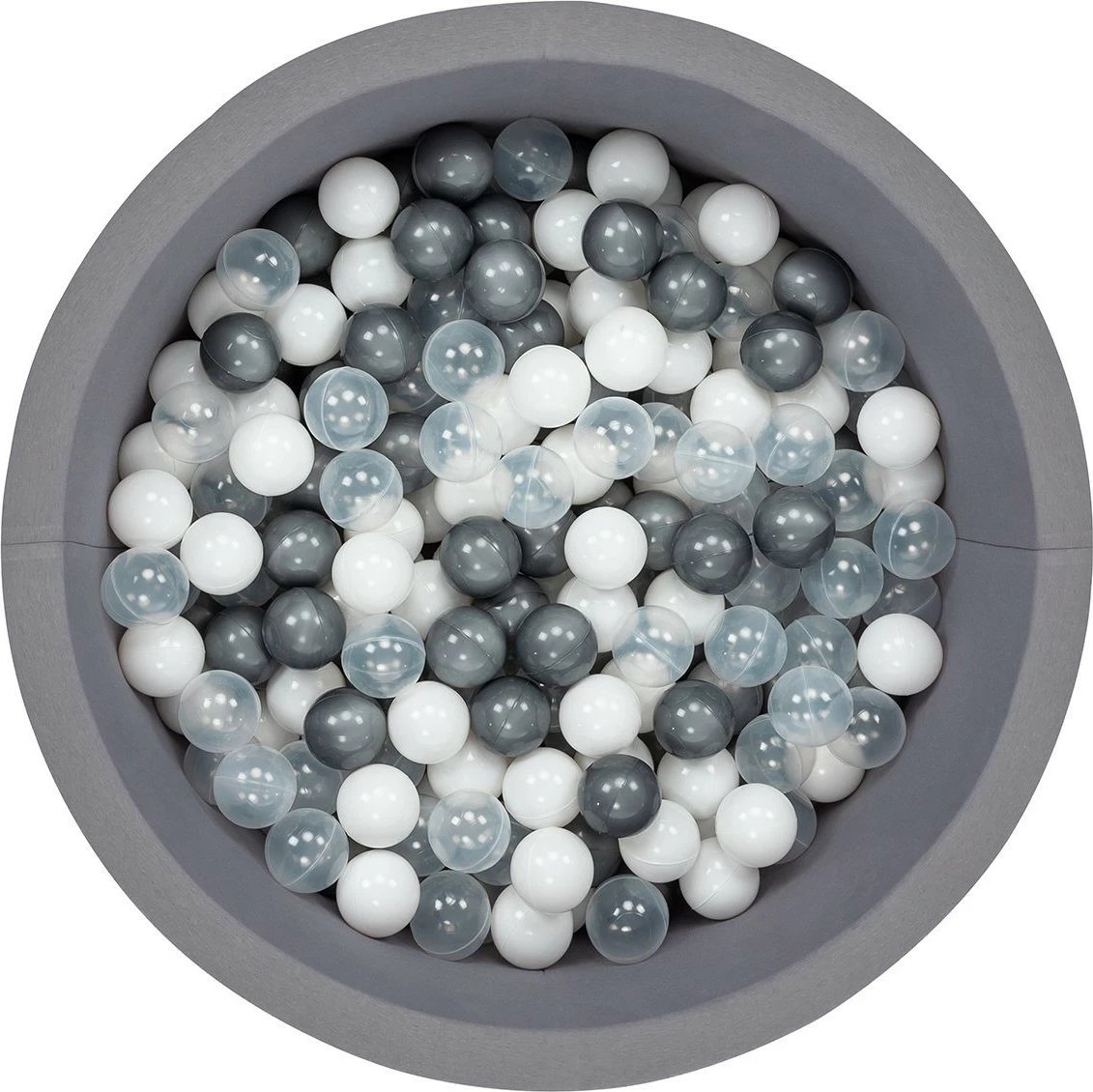 Pishinë me topa për fëmijë, Bubble Pops 150, ngjyrë gri