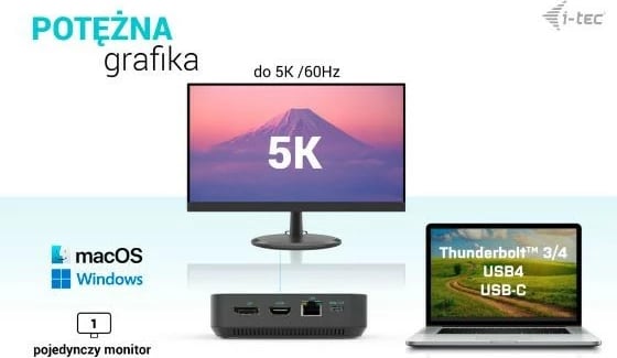 Docking station i-tec C31TRIPLE4KDOCKPDPRO, USB-C, HDMI, 2x DisplayPort, Power Delivery 100W, E zezë