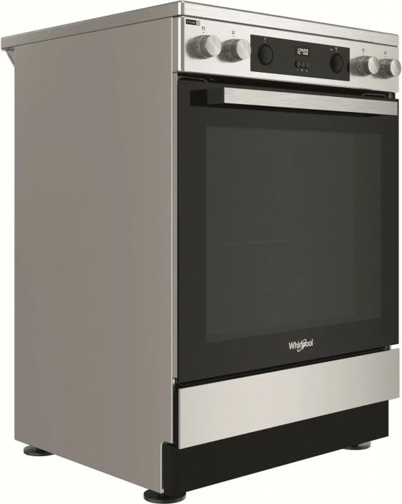 Sobë me induksion Whirlpool WS68V8CCXT, 4 zona, furrë, inox