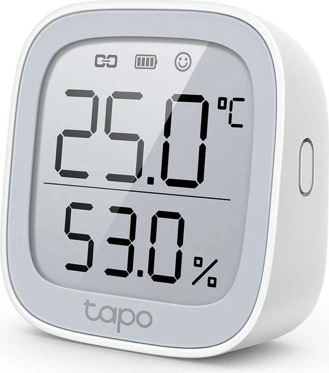 Monitor temperature dhe lagështie TP-Link Tapo, sensor i brendshëm, pa tela