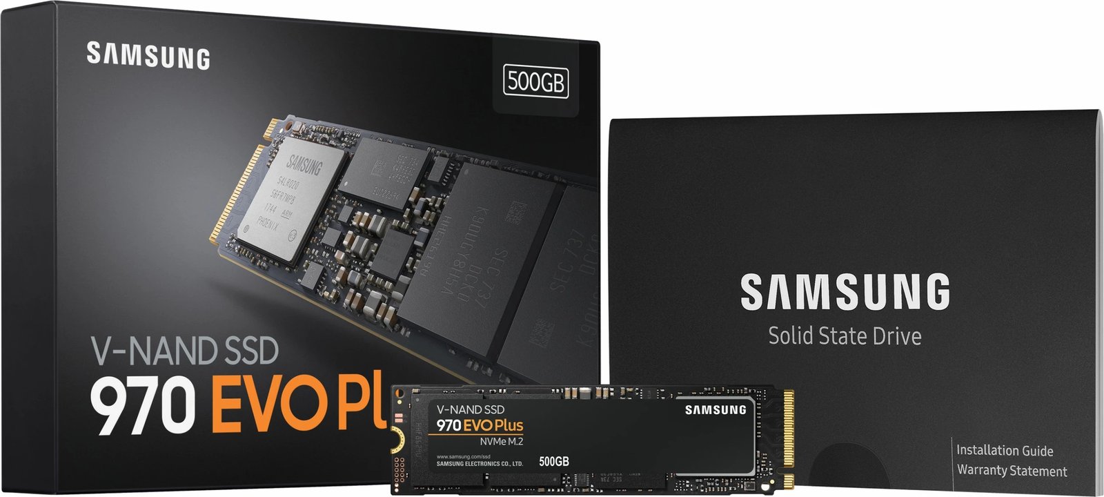 SSD Samsung 970 EVO Plus, 500 GB, M.2, 3500 MB/s