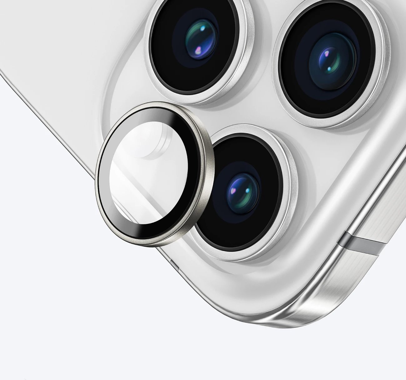 Mbrojtës xhami për kamera AmazingThing AR 3 Lens Glass Full Clear për iPhone 16 Pro / 16 Pro Max, Transparent