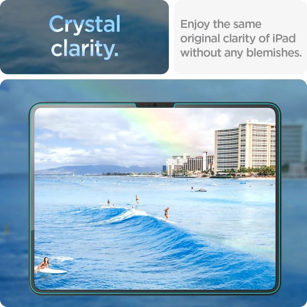 Xham mbrojtës Spigen Glas.tR EZ Fit për iPad Pro 13'' 2024, Transparent