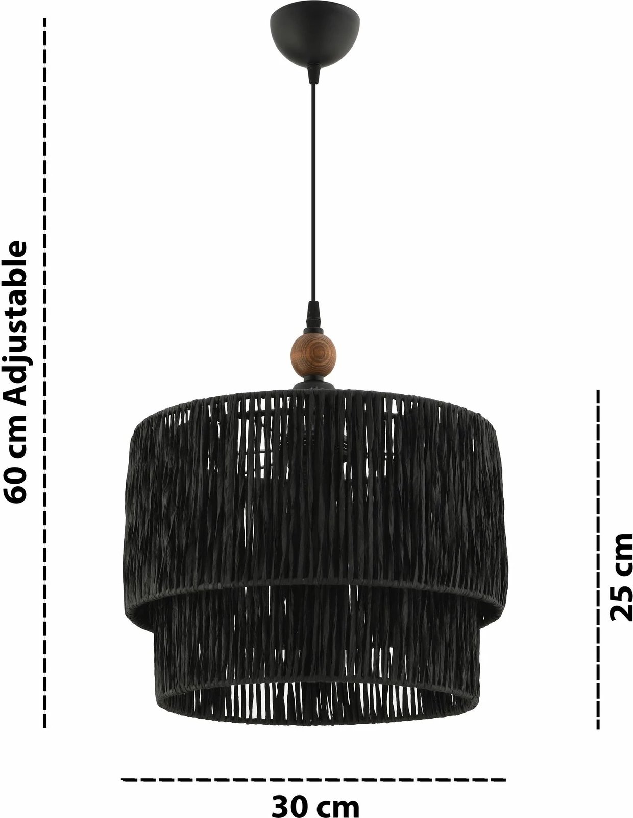 Llambë tavani Opviq, Vnoreny W, e zezë, kafe