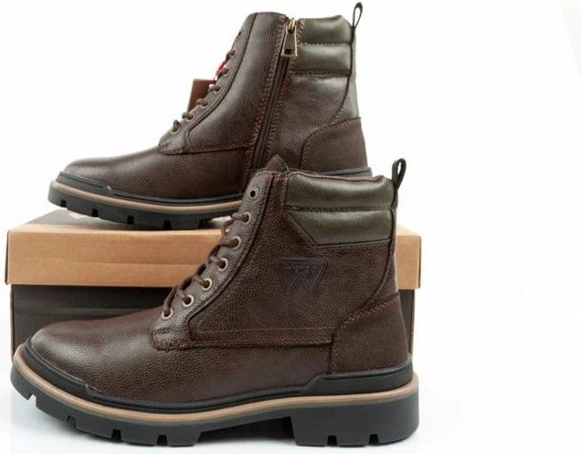 Çizme Chelsea për meshkuj Wrangler, kafe të errëta