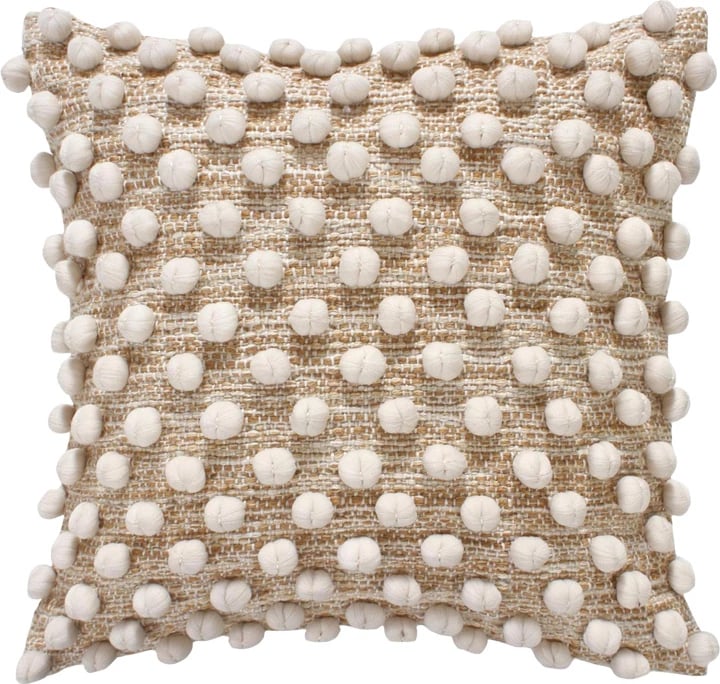 Jastëk dekorativ Finne, ngjyrë bezhë, 45x45x2.5 cm