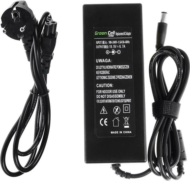 Adapter rryme Green Cell PRO AD35P për Dell XPS 17, 19.5V 6.7A 130W, i zi