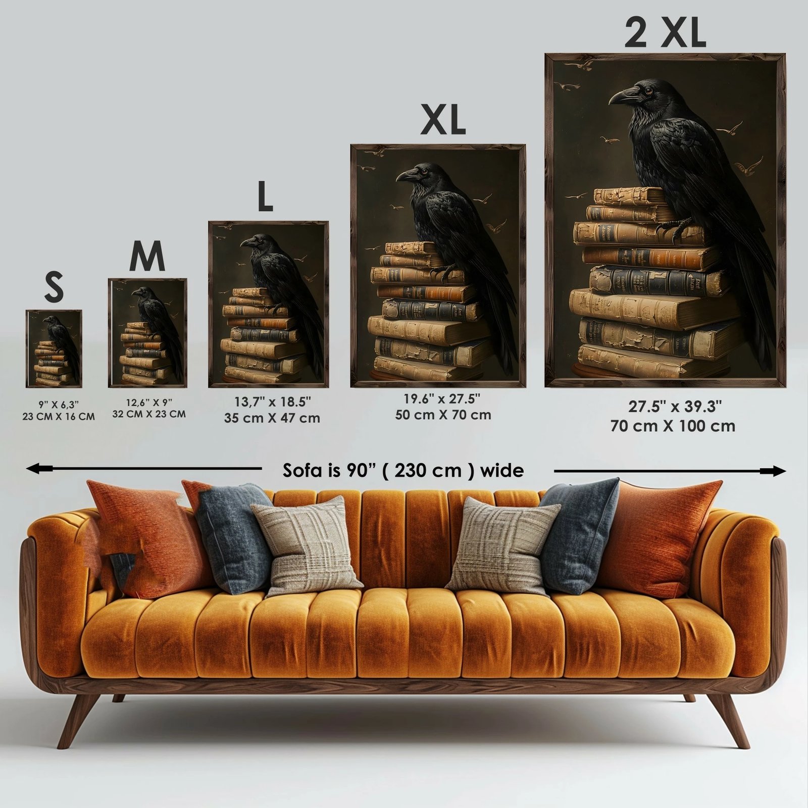 Pikturë dekorative me kornizë, MDF, Wallity, GE158-L