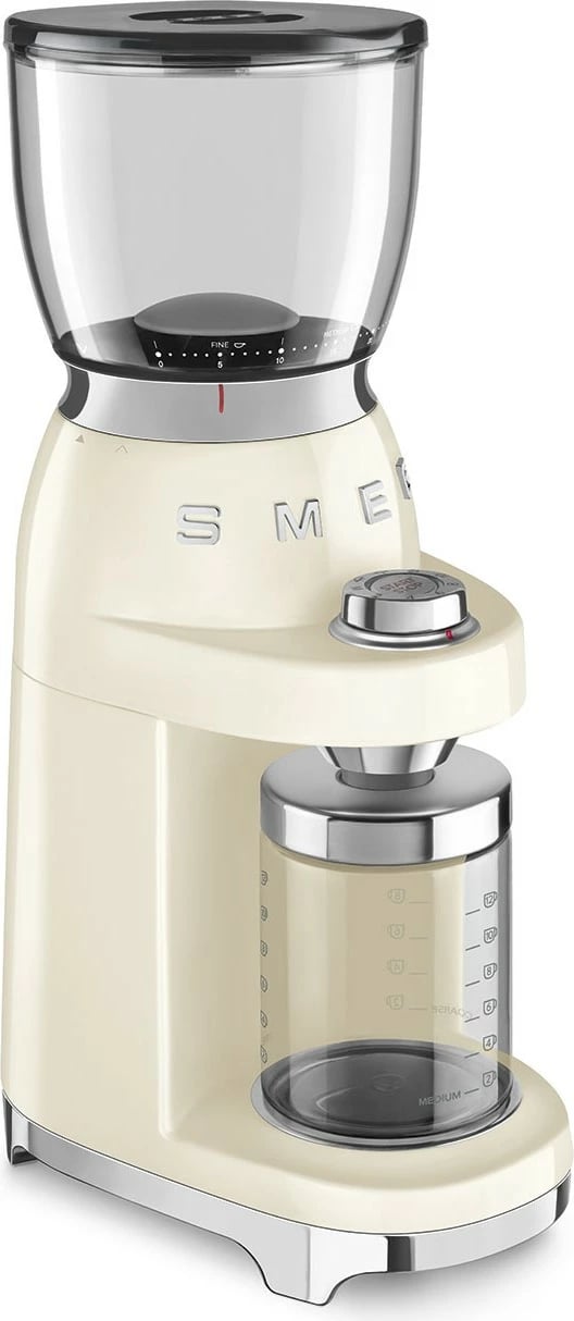 Mulli kafe SMEG CGF11CREU, 150W, çelik inox, krem