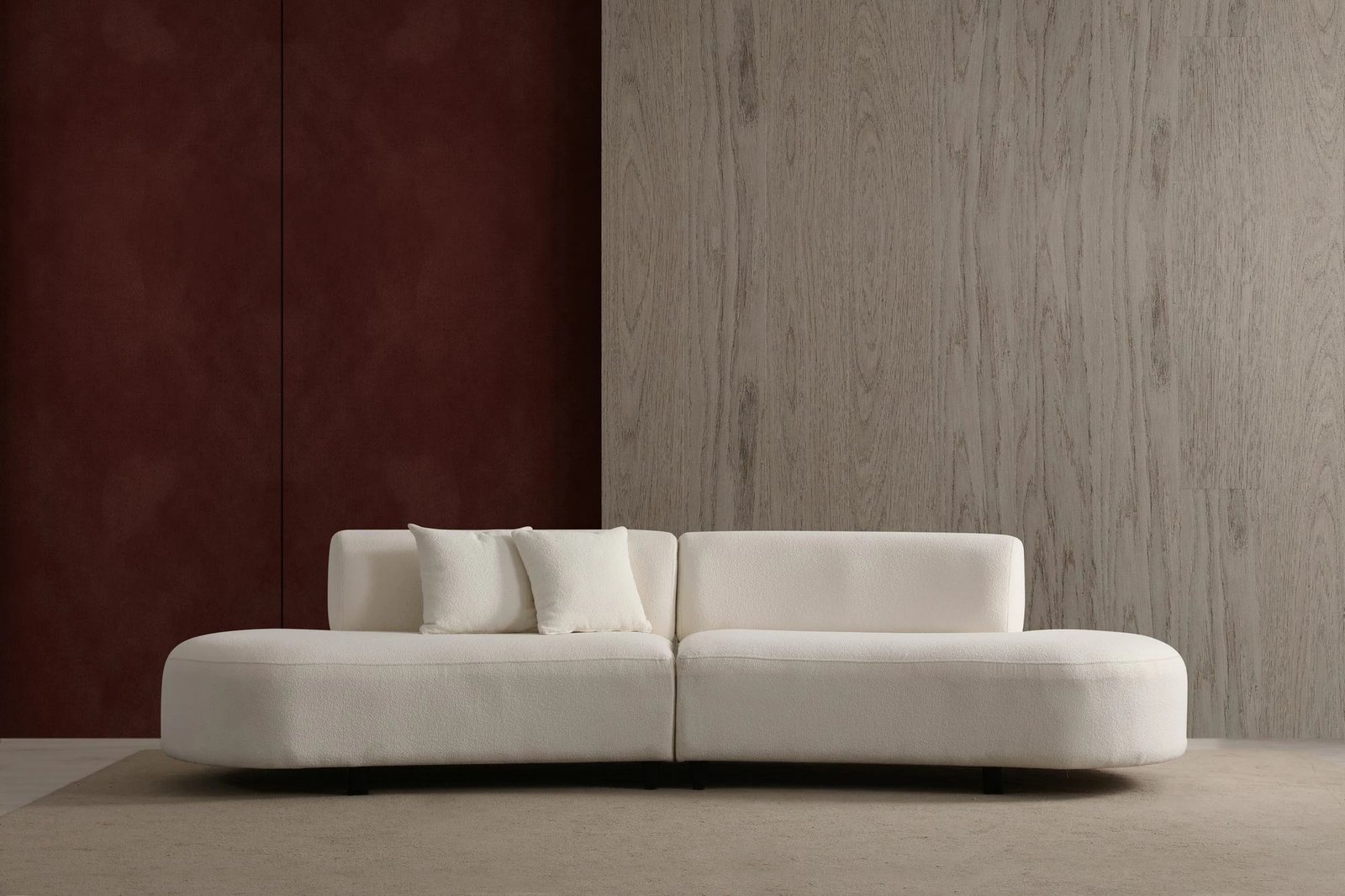 Kënd divani Atelier del Sofa, ngjyrë krem, (1L + 1R) - kënd v2
