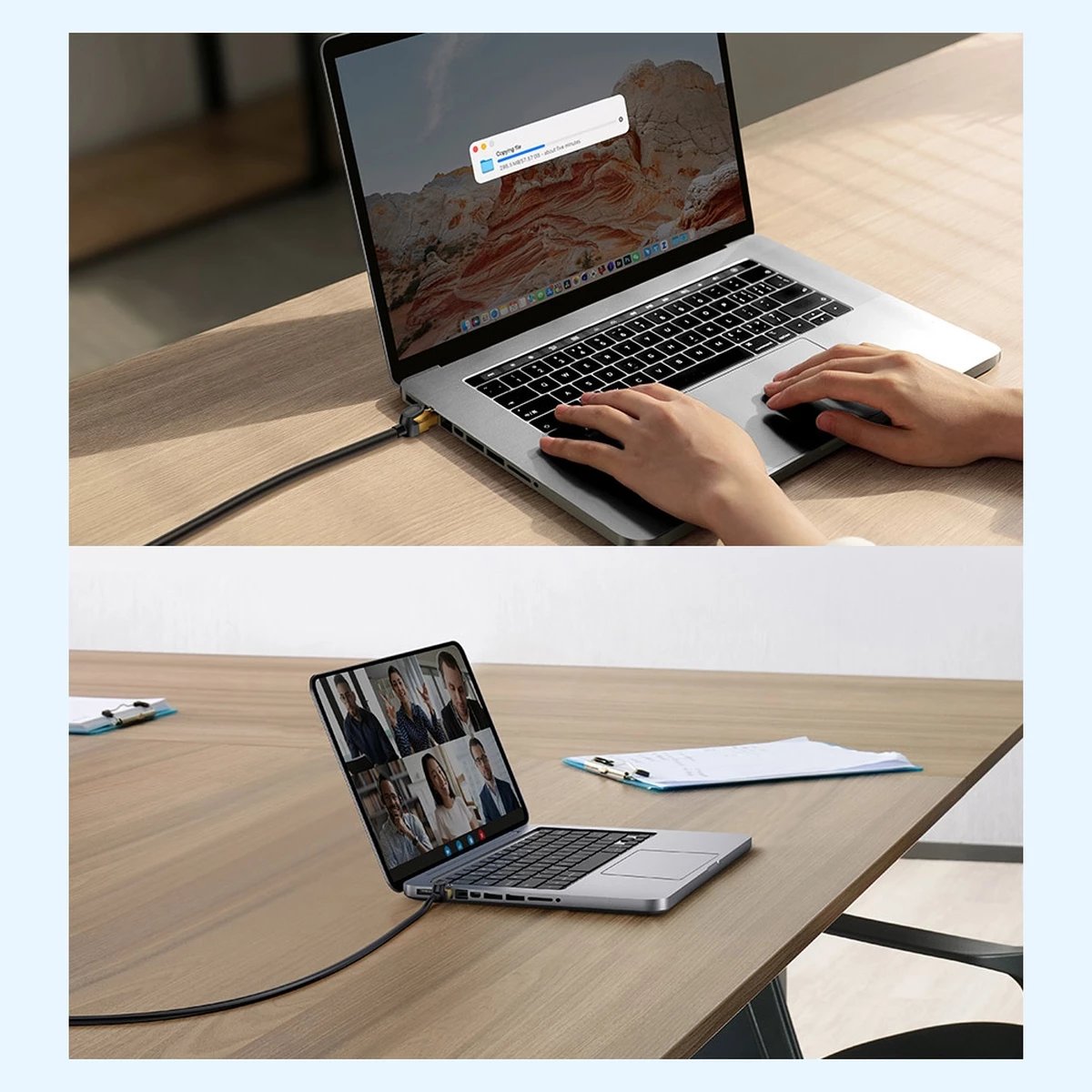 Kabllo rrjeti Baseus Speed Seven, Cat 7, RJ45, 1m, e zezë