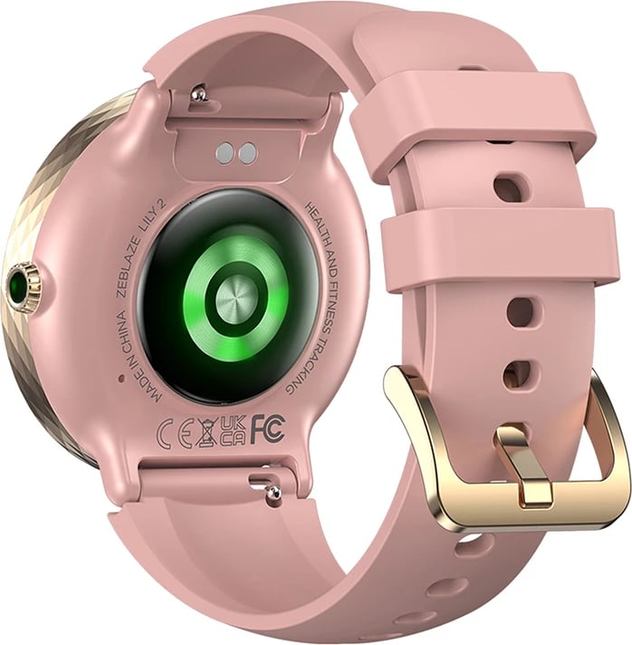Smartwatch Zeblaze Lily 2, AMOLED 1.2", IP68, për femra, Rozë, set me dy rripa