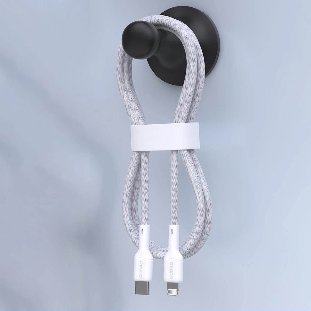 Kabllo Dudao L9X, USB-C në Lightning, 2m, 30W, e bardhë