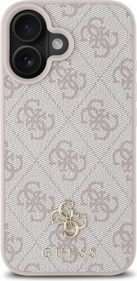 Mbështjellës Guess HC PU 4G Small 4G and Classic MagSafe për iPhone 16, Rozë