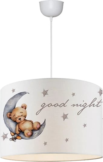 Dritë tavani për fëmijë PWL-1098 E27 bardhë-gri D28x20cm