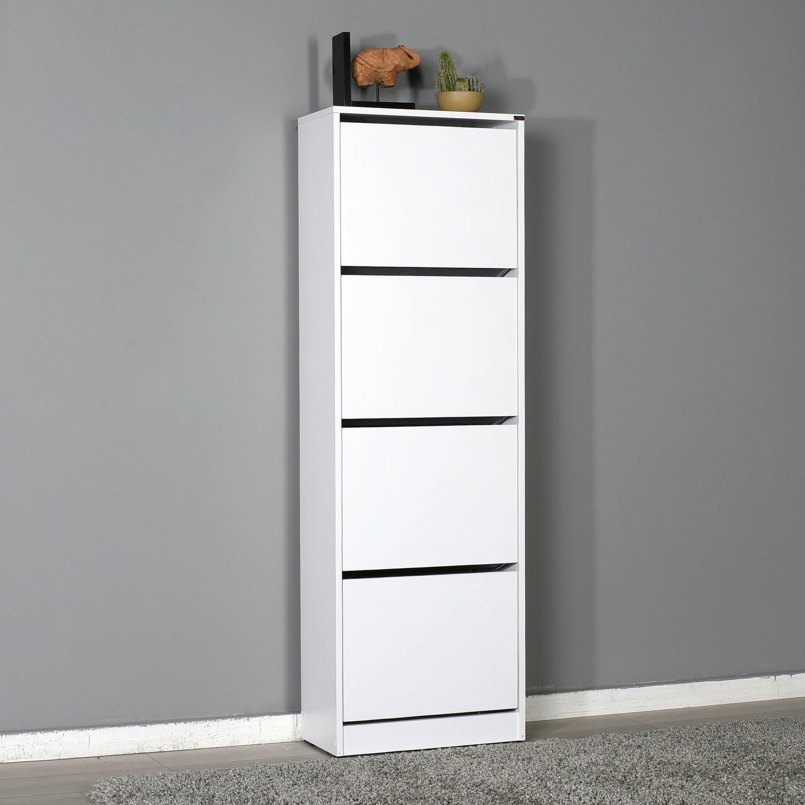 Dollap për këpucë, ngjyrë e bardhë, SHC-340-BB-1