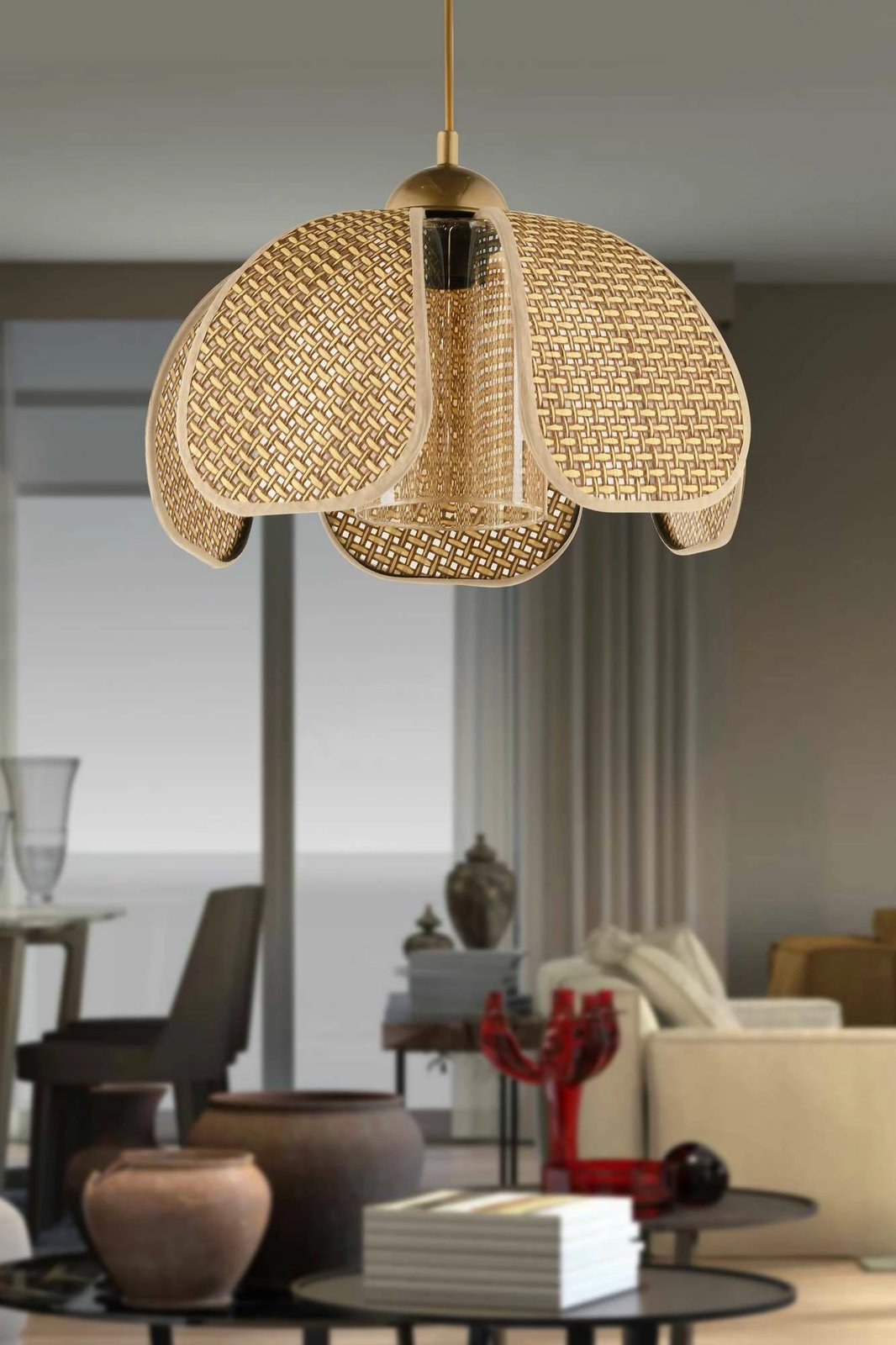 Llambë tavani Opviq, bezhë dhe ari, 64889 Llambë tavani Opviq, bezhë dhe ari, 64889