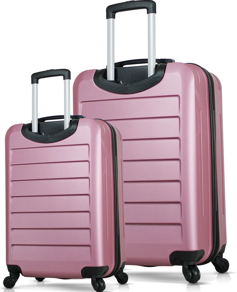 Set valixhesh (2 copë), ngjyrë rozë gold, Zoozie Bags, 6431