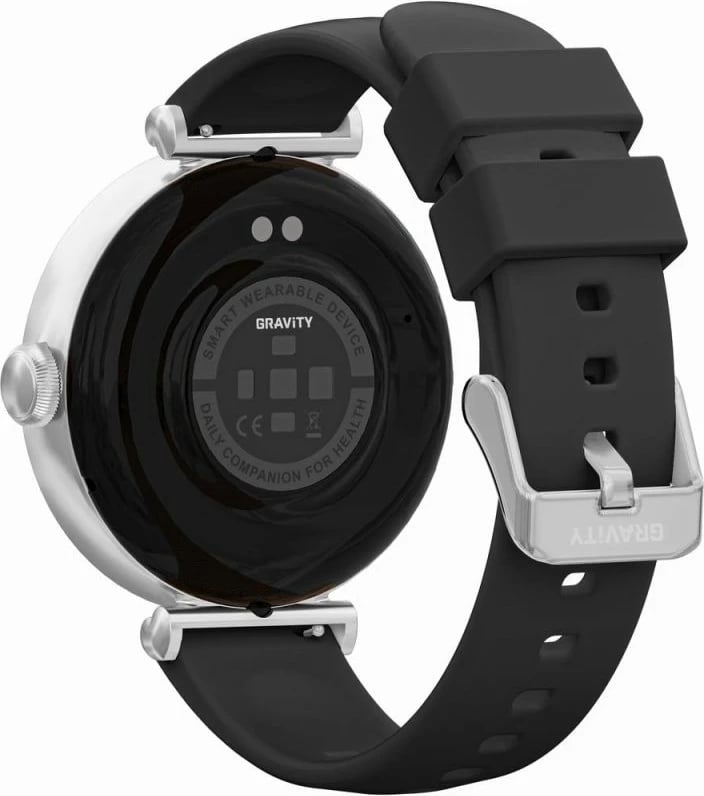 Smartwatch Gravity unisex, e zezë