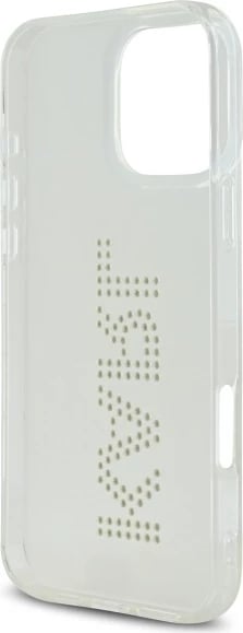 Mbështjellës Karl Lagerfeld KLHCP16XHKLSTDCT për iPhone 16 Pro Max 6.9", transparent