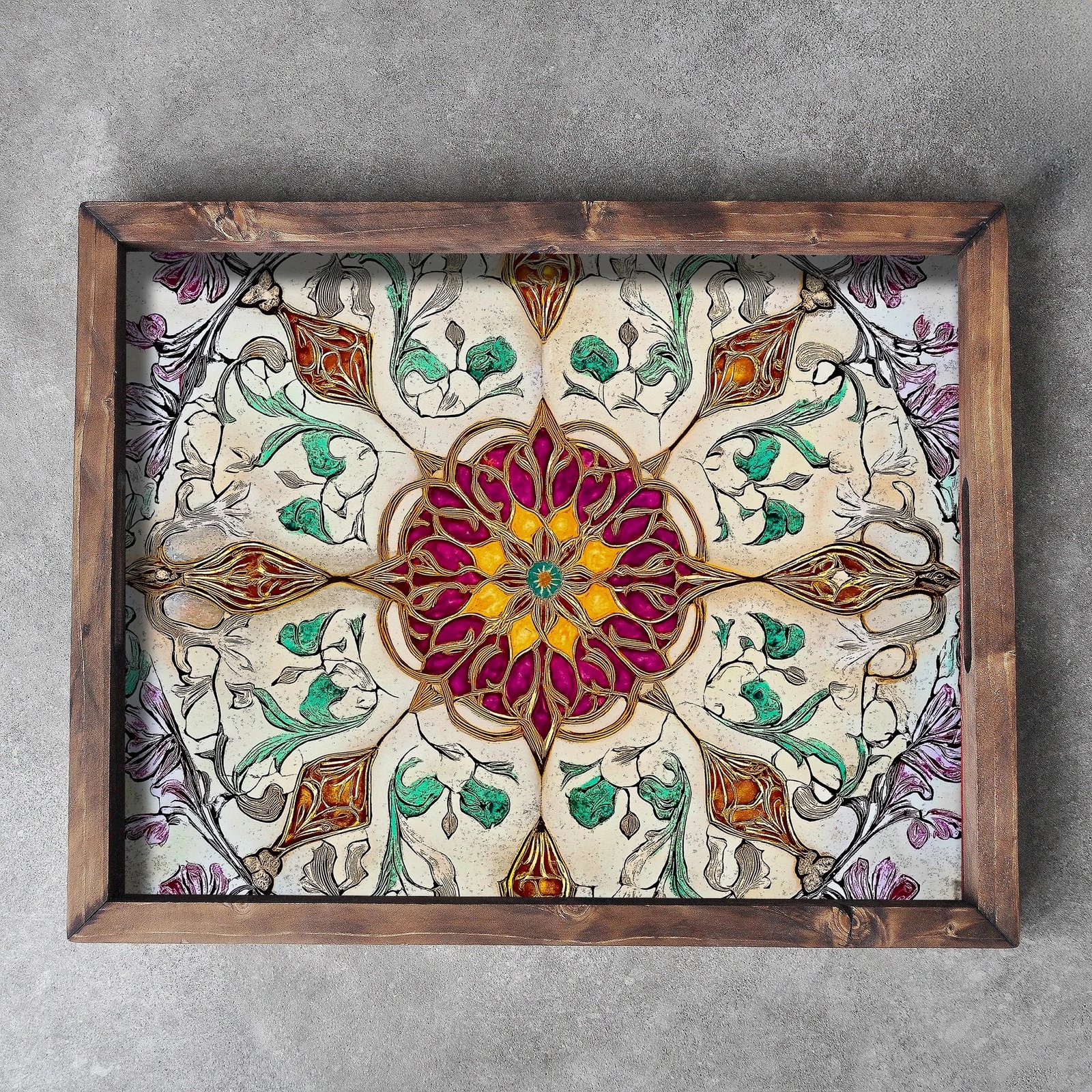 Tabaka druri, shumëngjyrëshe, Evila Originals, REF009, 48x38x4 cm Tabaka druri, shumëngjyrëshe, Evila Originals, REF009, 48x38x4 cm