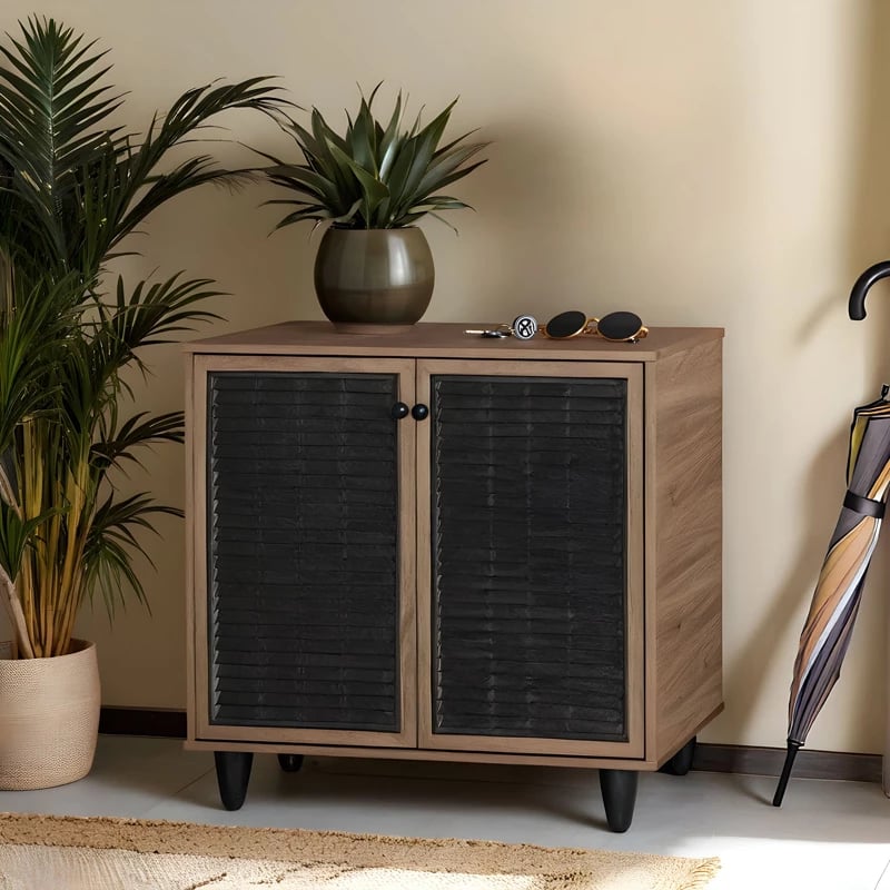 Dollap këpucësh Ronan, ngjyrë arre, 70.5x35x66cm