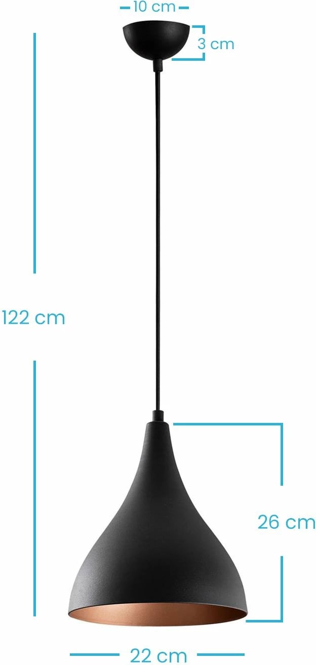 Llambë tavani Opviq, Berceste - N-1395, e zezë