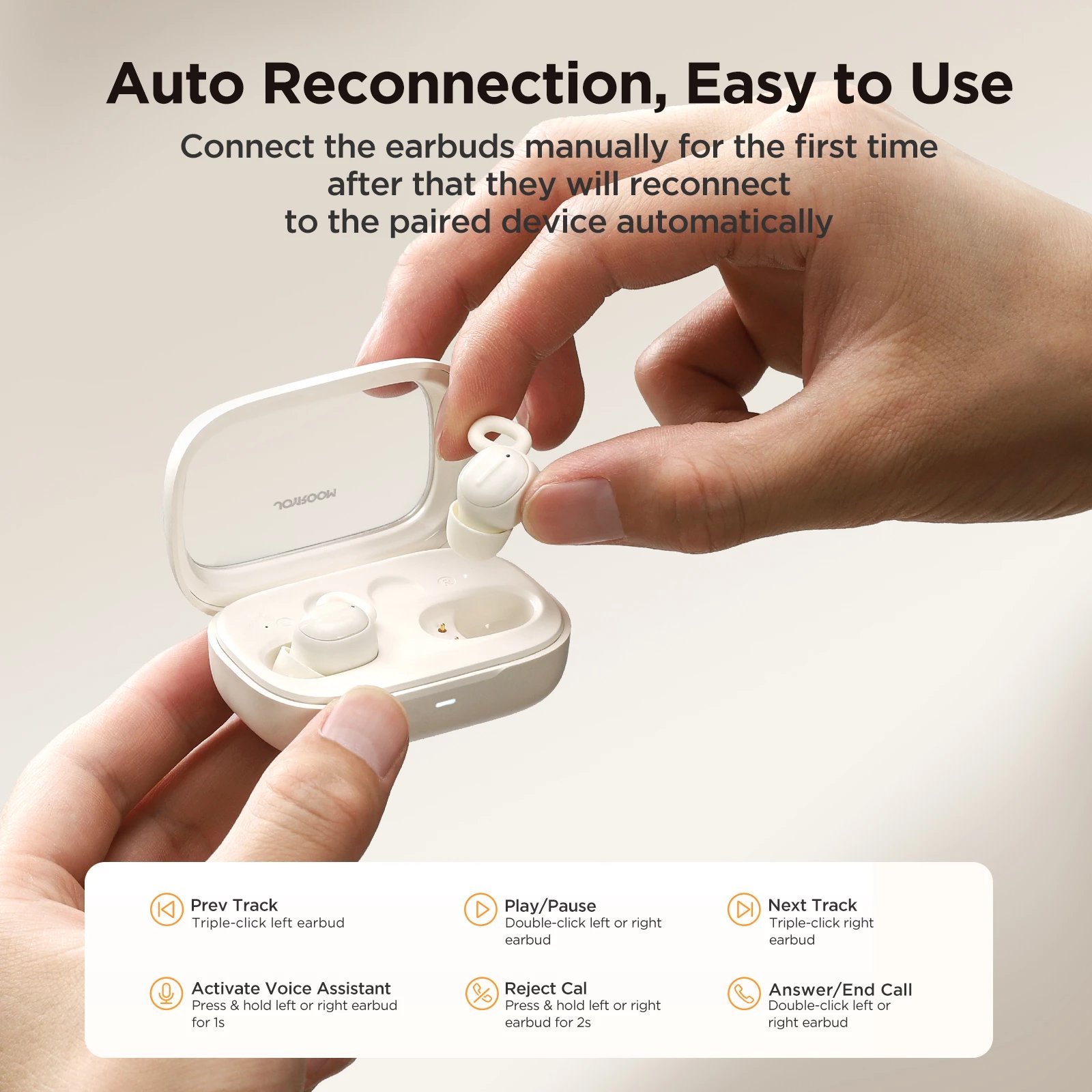 Kufje TWS Joyroom JR-TS1 Cozydots Series, Bluetooth 5.3, anulim zhurme, e zezë