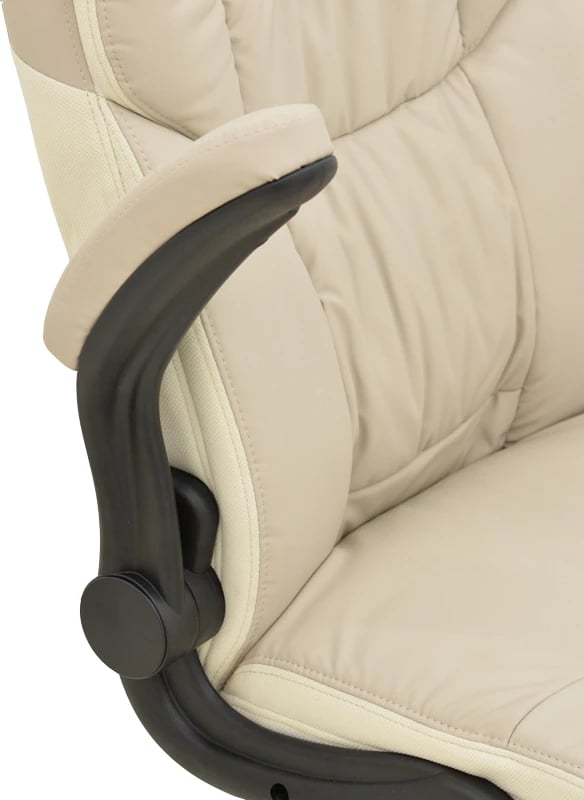 Karrige zyre menaxheri Stellar, ngjyrë bezhë-ekru, 70x77x110-119cm