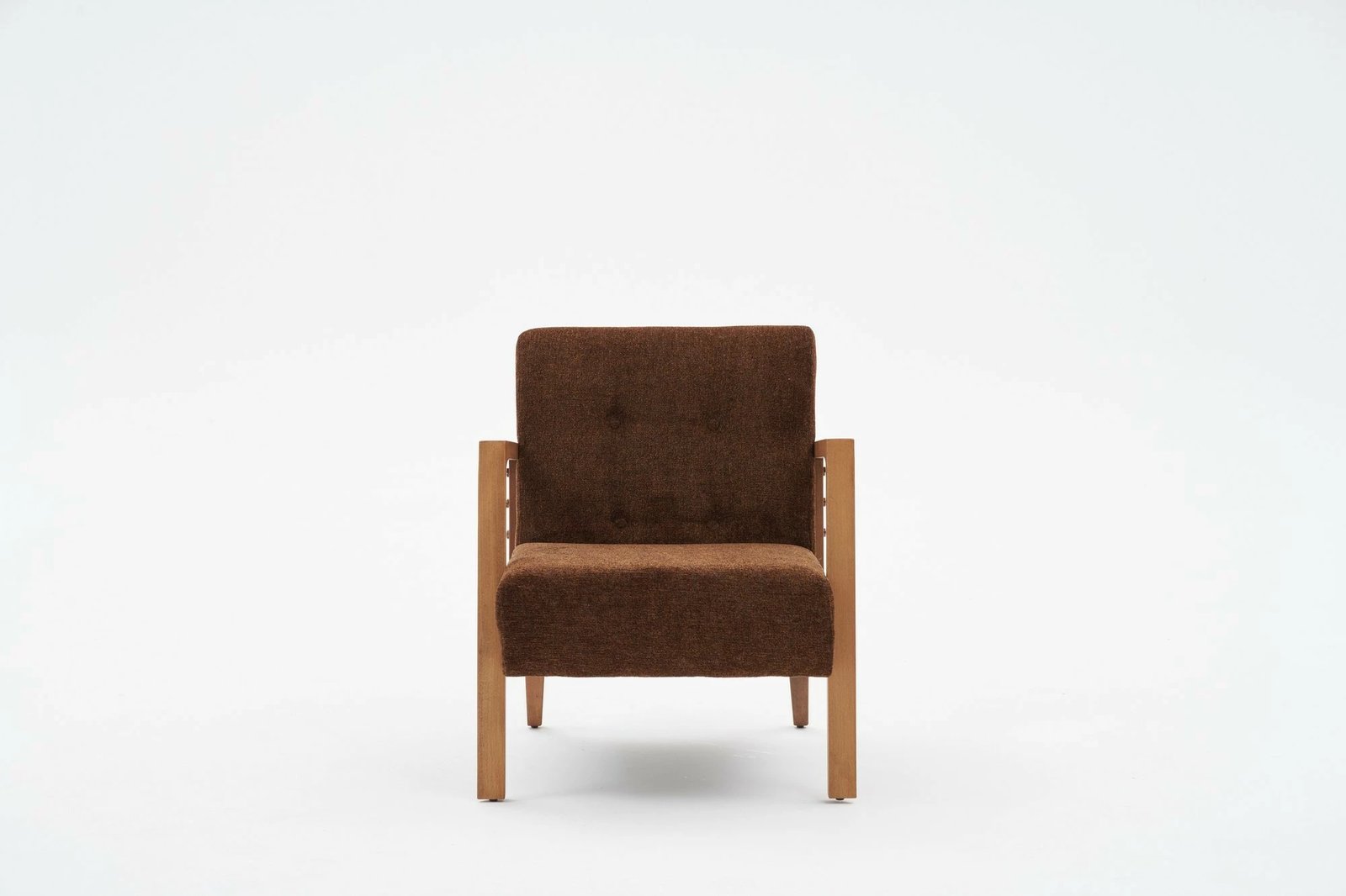 Karrige krahu Atelier del Sofa, Kemer, ngjyrë kafe