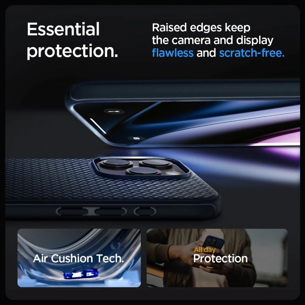 Mbështjellës Spigen Mag Armor MagSafe për iPhone 15 Pro Max, Blu