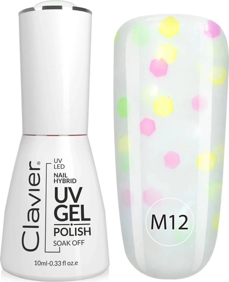 Llak për thonj Clavier Luxury Multi Flavours Hybrid M12 Papita 10ml
