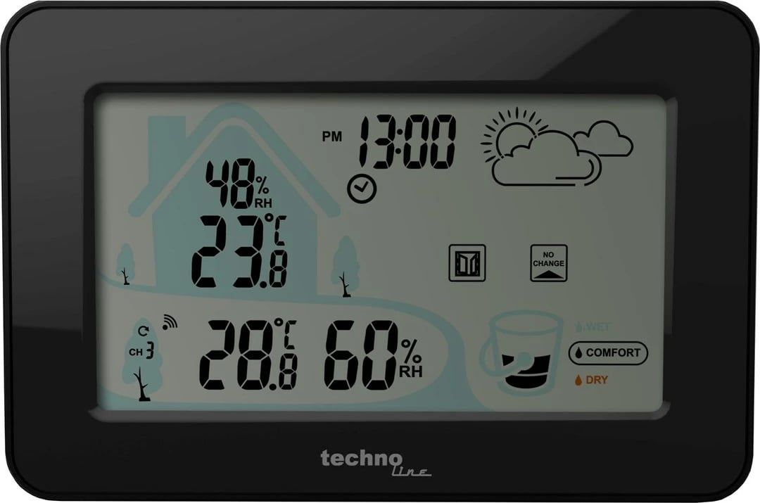 Transmetues moti Technoline WS9490, i zi