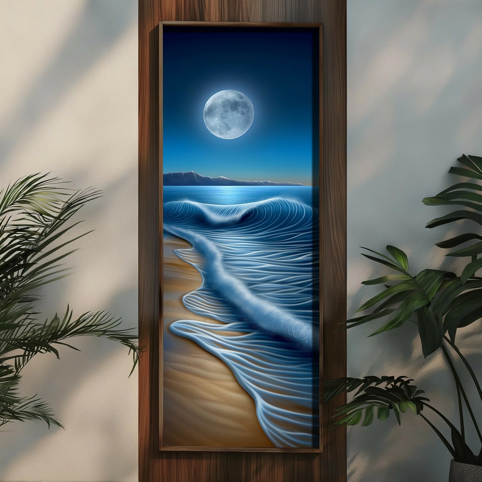 Pikturë dekorative me kornizë MDF, shumëngjyrëshe, Wallity LONG014-S/120-40, 40x120cm