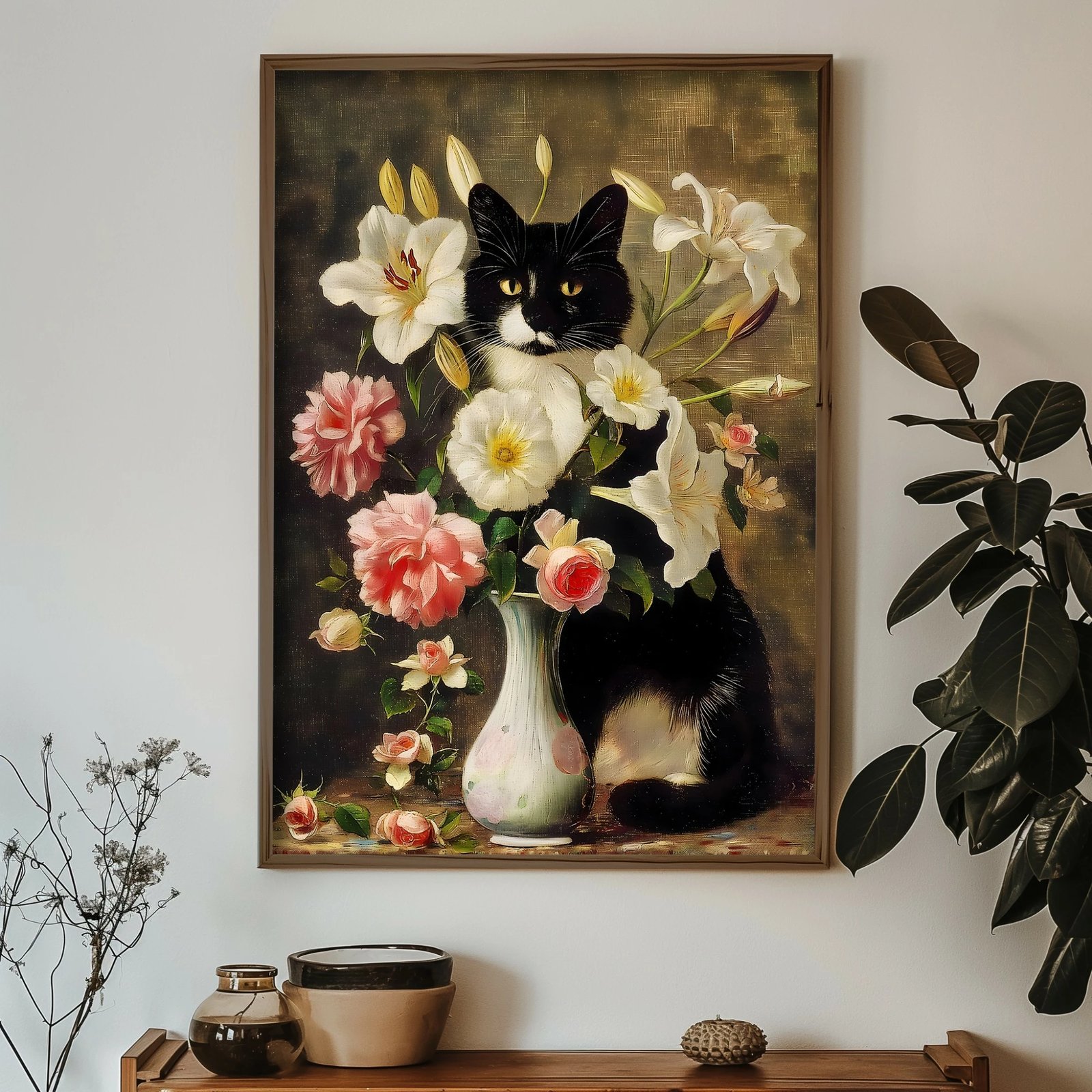 Pikturë dekorative me kornizë, MDF, shumëngjyrëshe, GE166-L