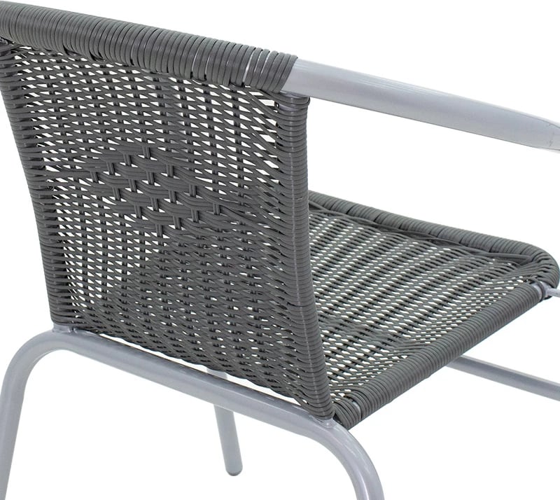 Karrige Obbi metal-pe ngjyrë gri