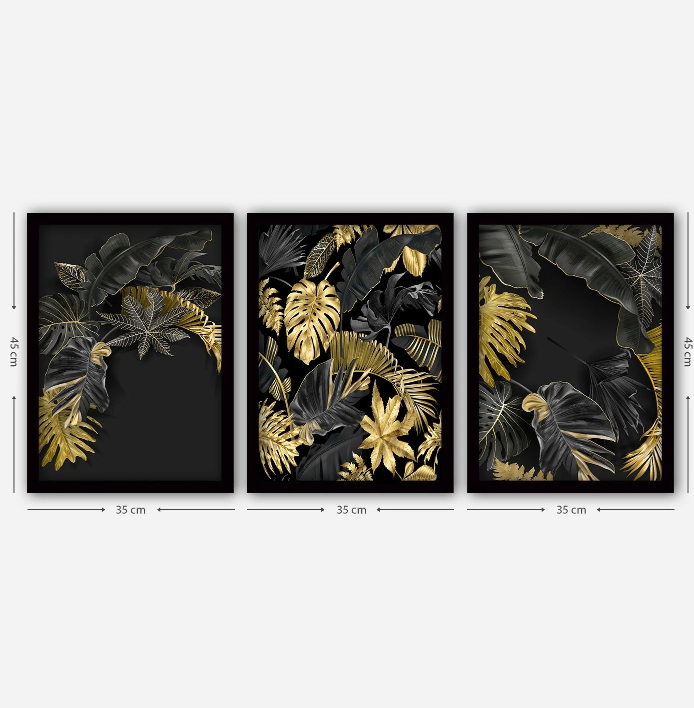 Pikturë dekorative me kornizë (3 copë), Wallity, 3SC92