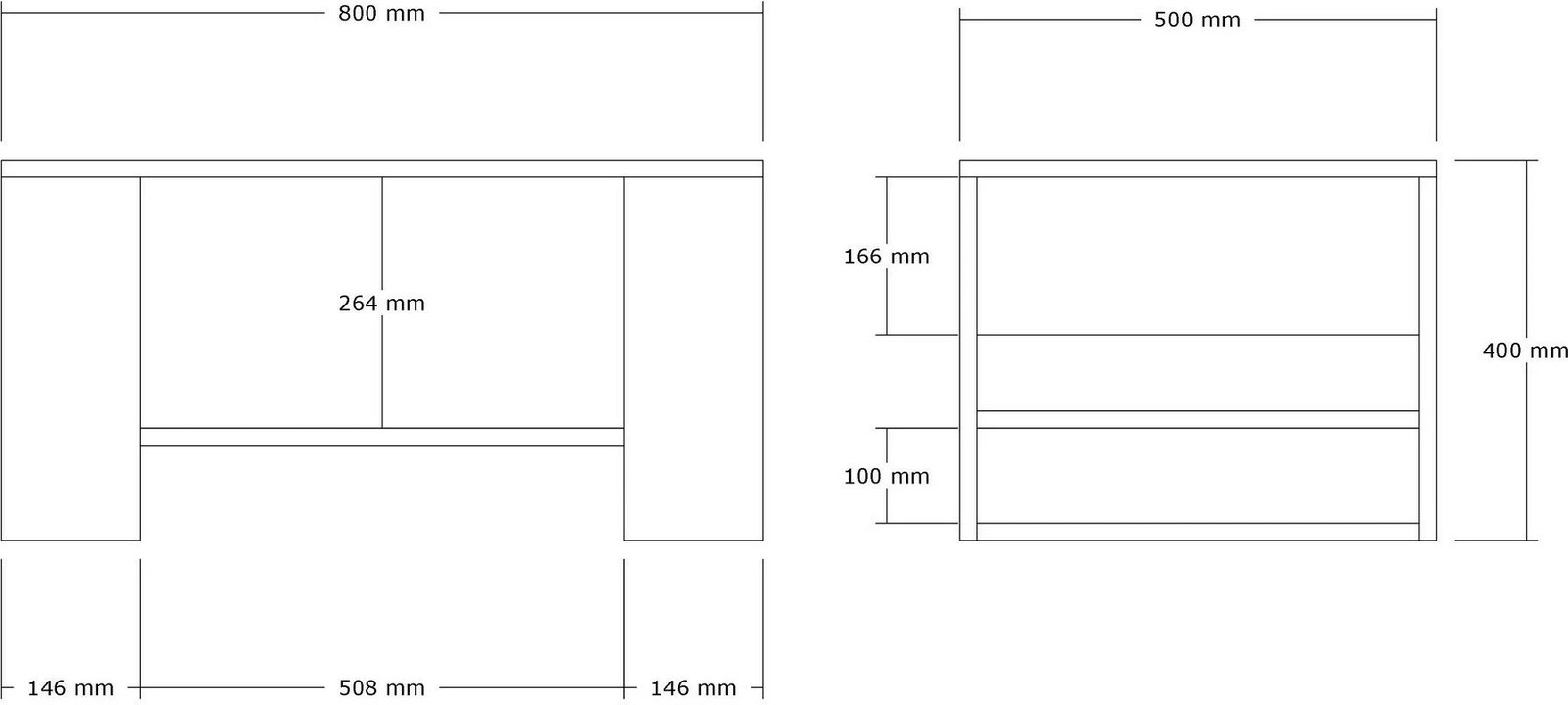 Tavolinë e ulët Hanah Home, ngjyrë travertin, Iris