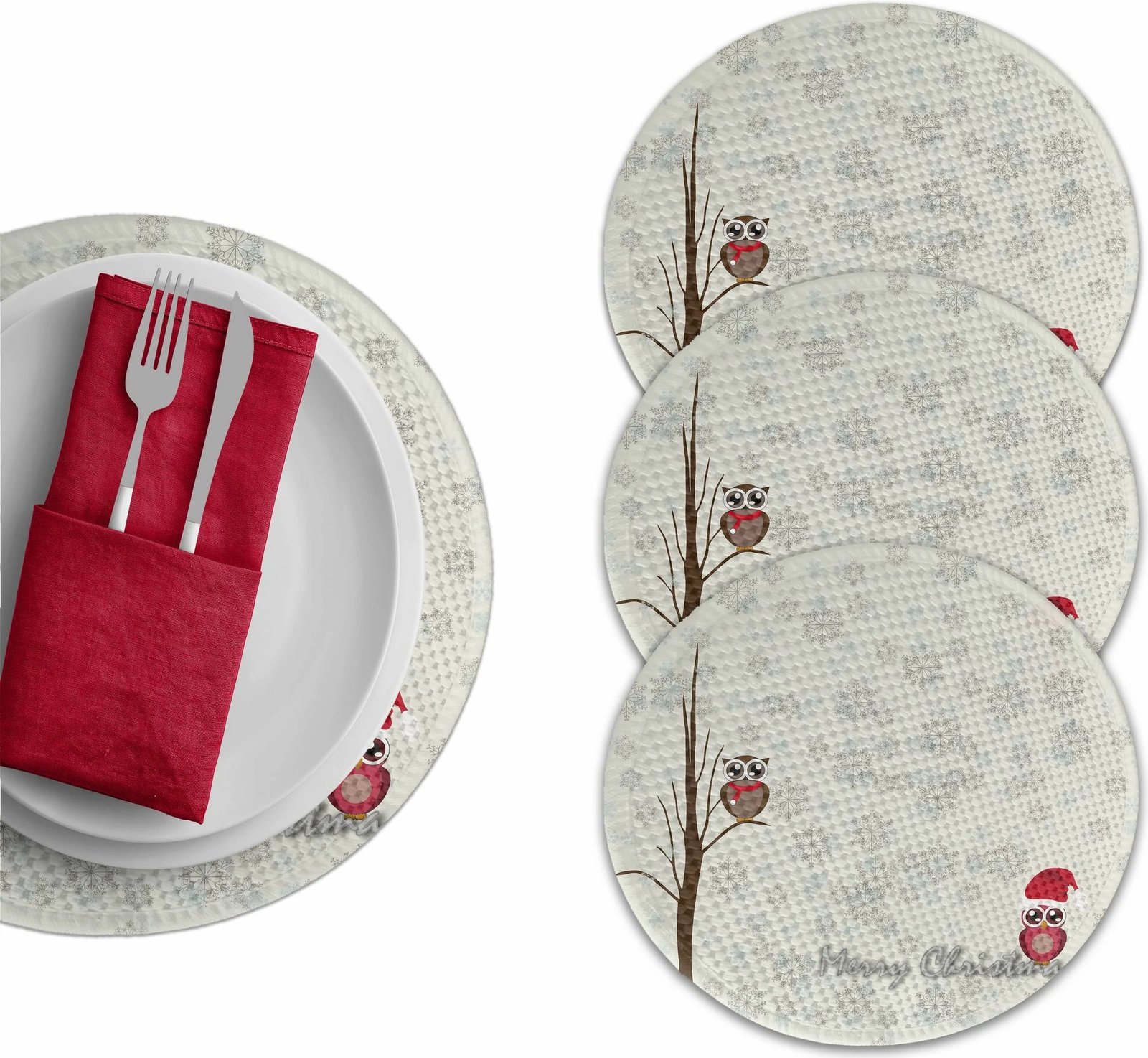 Set nënshtrues tavoline Hermia Concept, shumëngjyrësh, 4164Supla, 4 copë