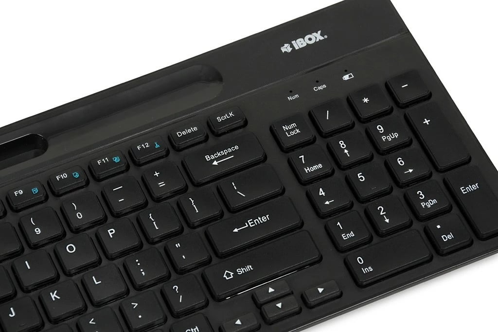 Tastierë wireless iBOX Kallisto, Bluetooth, për Smart TV dhe kompjuter, e zezë