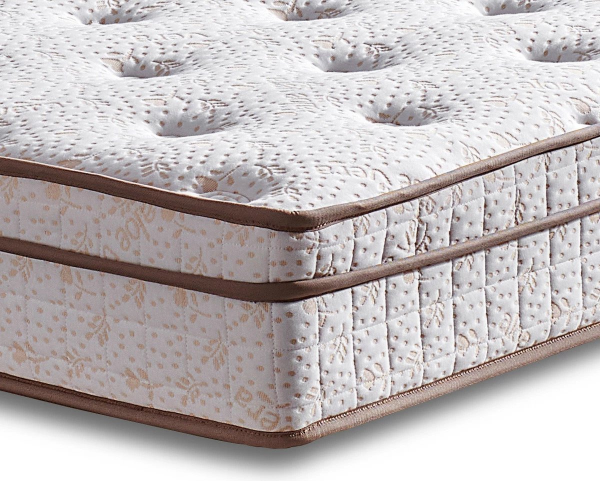 Dyshek, bazë dhe shtrat me këmbë, ngjyrë kafe e çelët, Skye Decor, 90x200cm