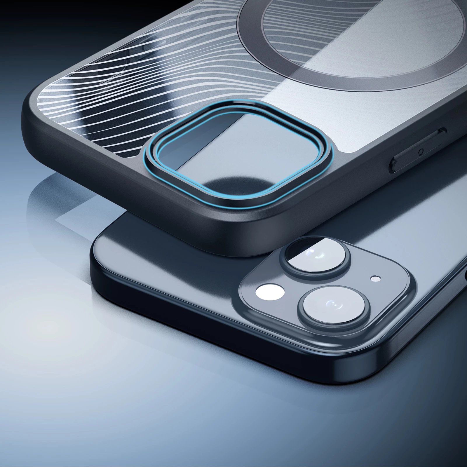 Mbështjellës Dux Ducis Aimo Mag për iPhone 15 Plus, MagSafe, i zi