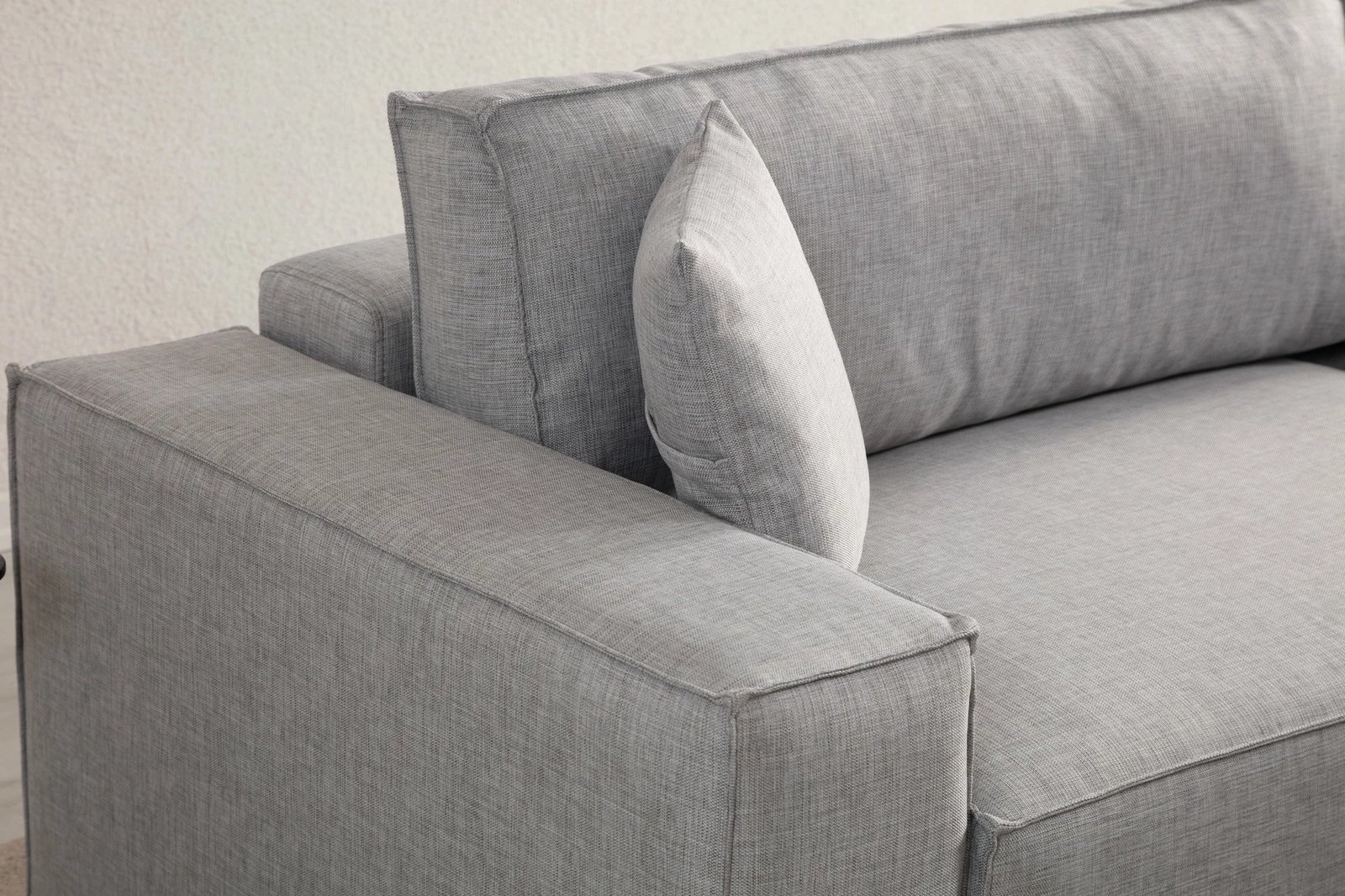 Kënd-sofë krevate Atelier del Sofa, Pırlo kënd i djathtë, gri e çelët Kënd-sofë krevate Atelier del Sofa, Pırlo kënd i djathtë, gri e çelët