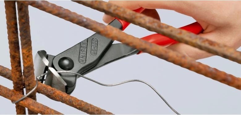 Knipex end-cutting nipper 68 01 280, çelik, dorezë plastike, 280mm, e kuqe