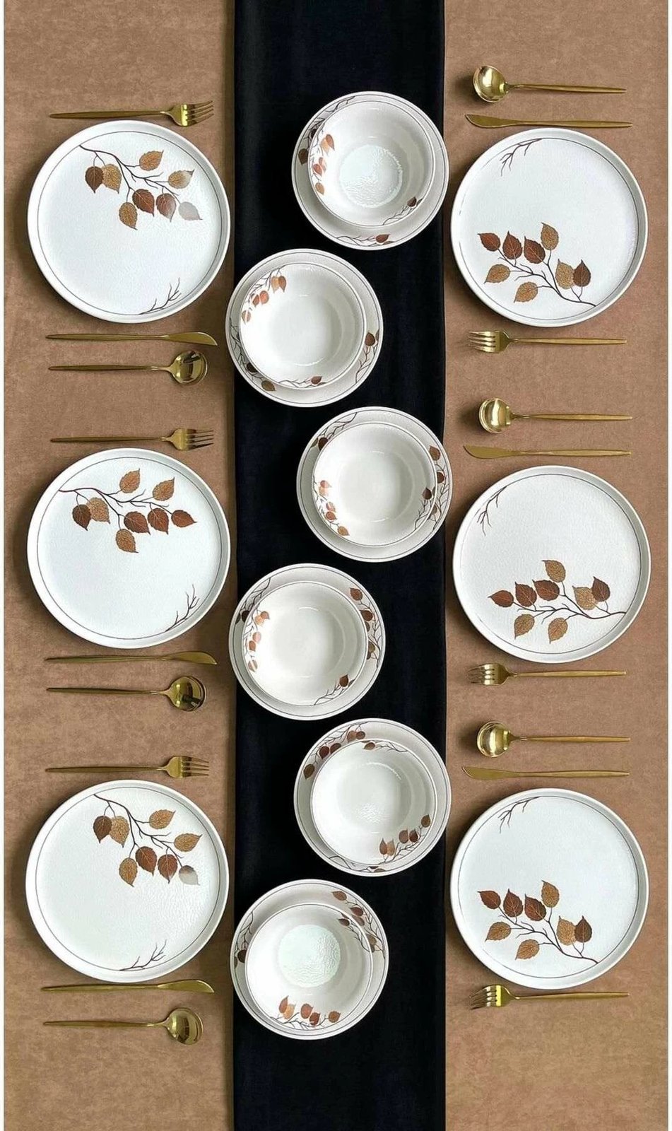 Set darke 18 pjesësh, Hermia Concept, HazanYaprakRolyefliLux18