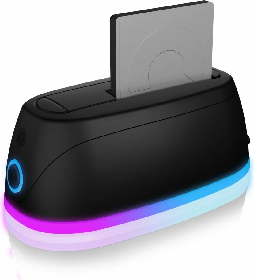 Docking station IcyBox IB-1124L-C3 për SSD/HDD 2.5"/3.5", USB 3.0, e zezë