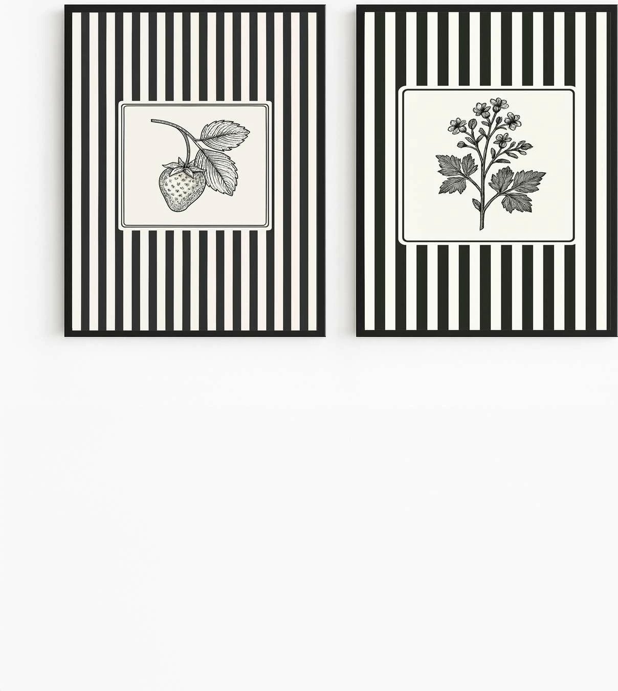 Pikturë dekorative me kornizë MDF (2 copë), Wallity, Czgl1-50 x 70