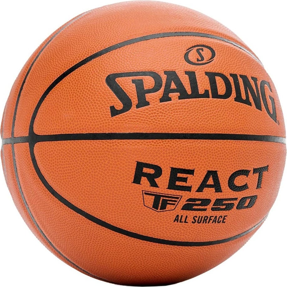 Top Spalding React TF-250, basketboll, madhësia 7, Portokalli