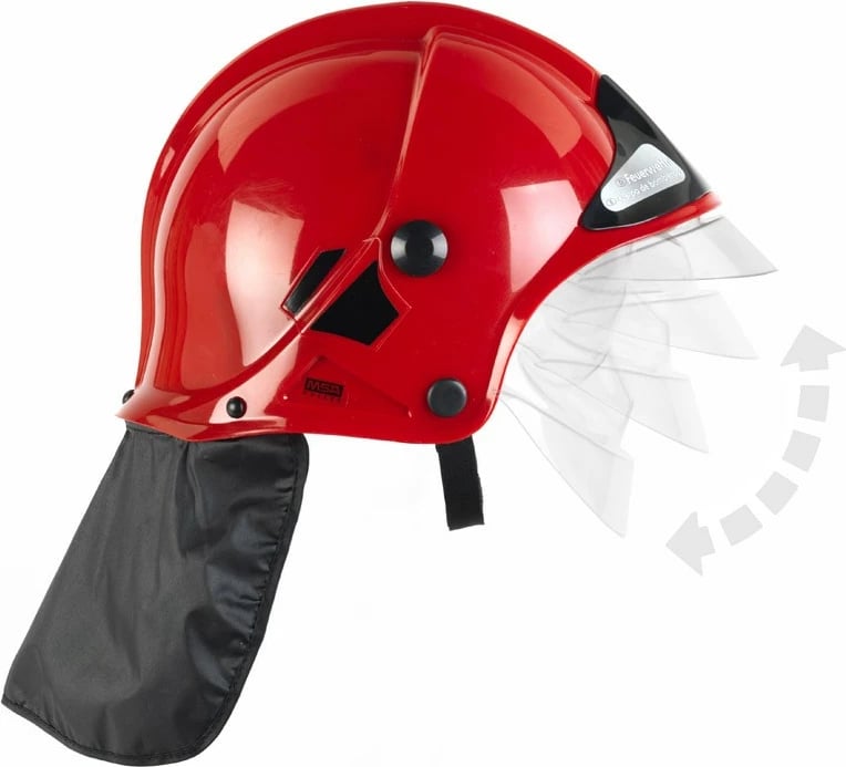 Helmetë zjarrfikësi për fëmijë Klein 8901 me vizor, e kuqe