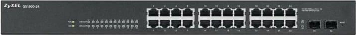 Switch i menaxhuar Zyxel GS1900-24-EU0102F, 24 porta, Rack, Gri Switch i menaxhuar Zyxel GS1900-24-EU0102F, 24 porta, Rack, Gri